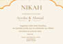 design luxury islamic wedding invitation card for nikah, walima, mehndi